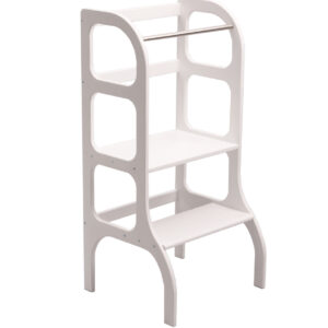 Leertoren kitchen helper hout wit