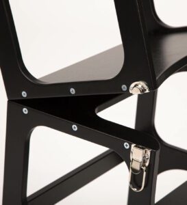 Leertoren zwart kitchen helper 2-in-1 klappen