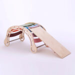 Klimboog waldorf rocker met glijbaan