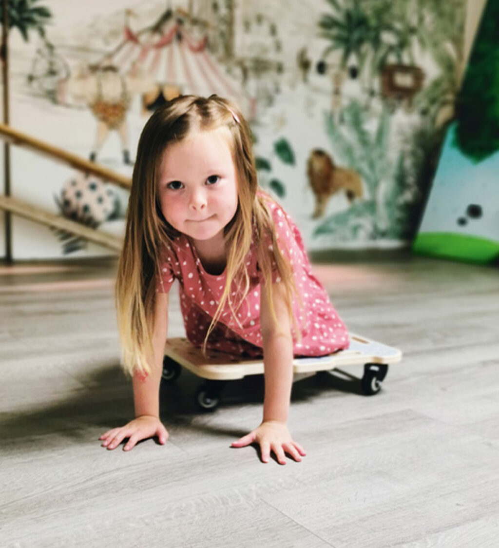 Spelen met een rollerboard