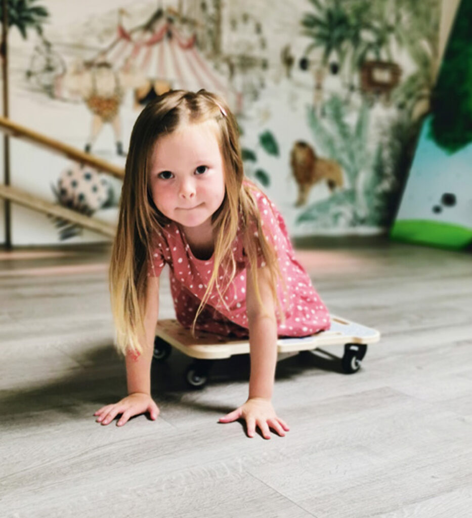 Spelen met een rollerboard