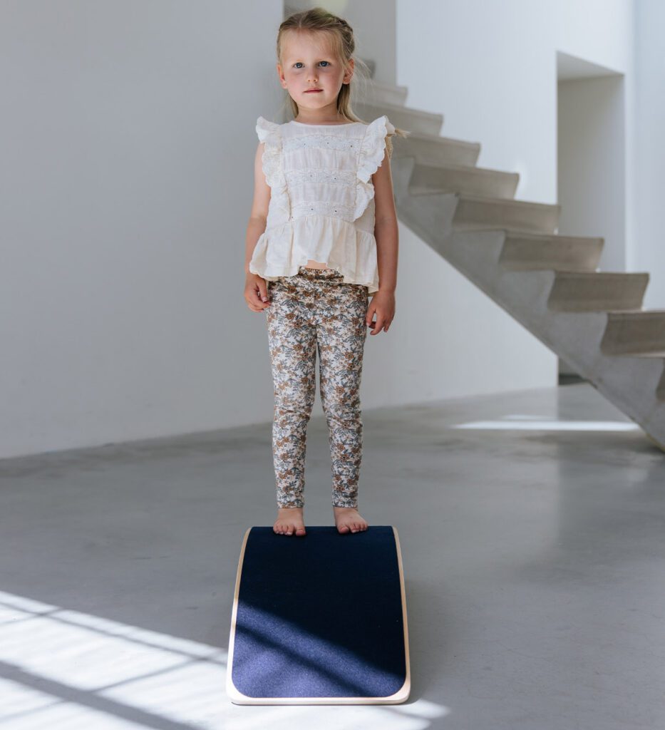 Balance board met vilt blauw Jindl