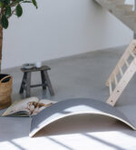 Balance board met vilt donkergrijs sfeer