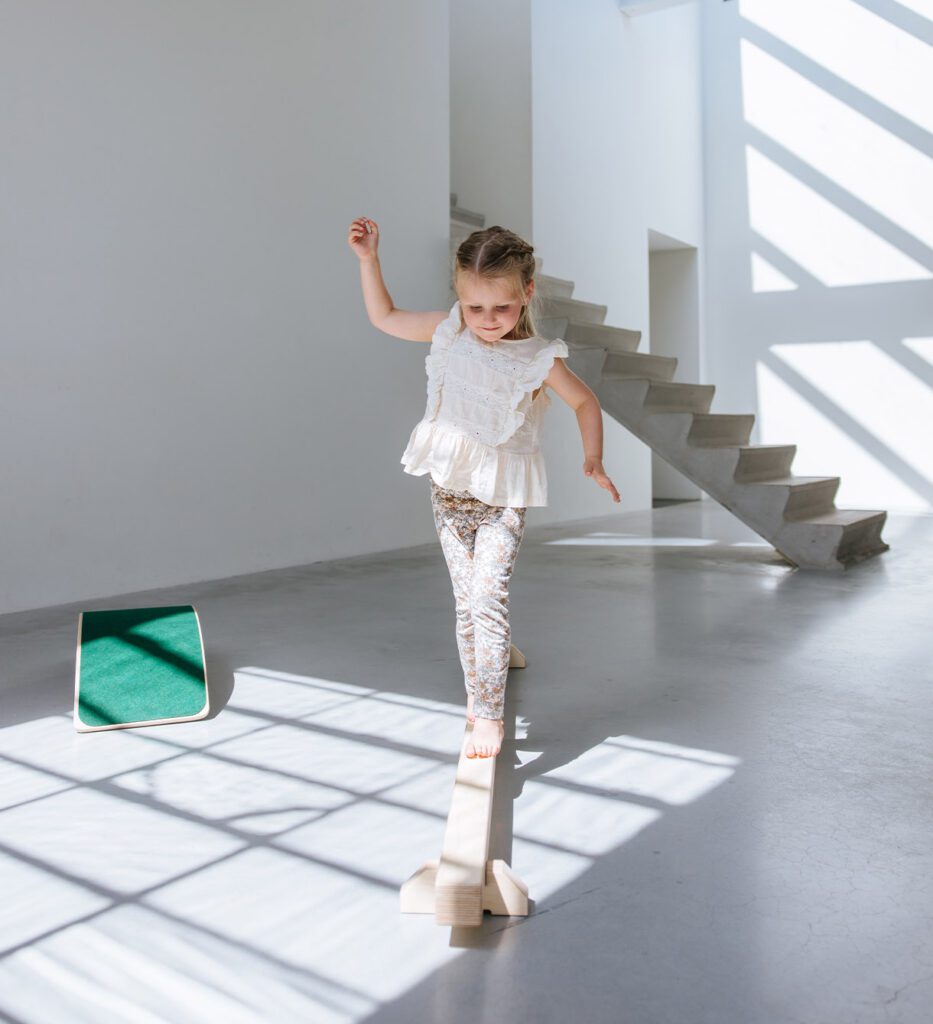 Balanceren met Jindl evenwichtsbalk