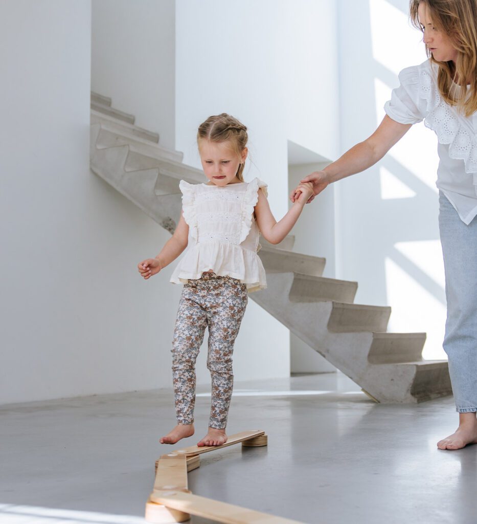 Balanceren op koppelbare evenwichtsbalken