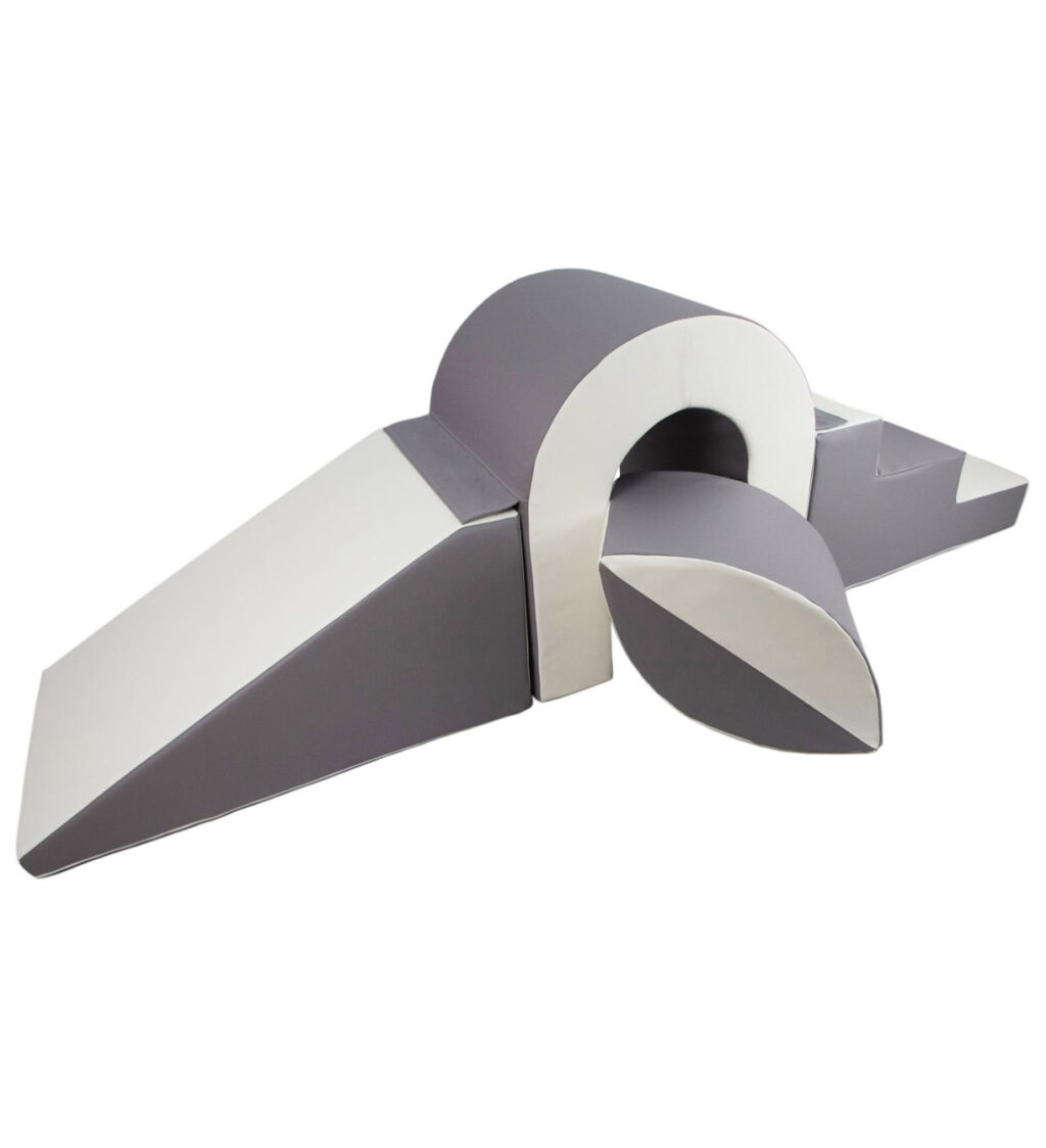 Blokken soft groot Jindl wit grijs Blokken soft groot Jindl wit grijs