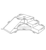 Set met foamblokken inclusies afmetingen