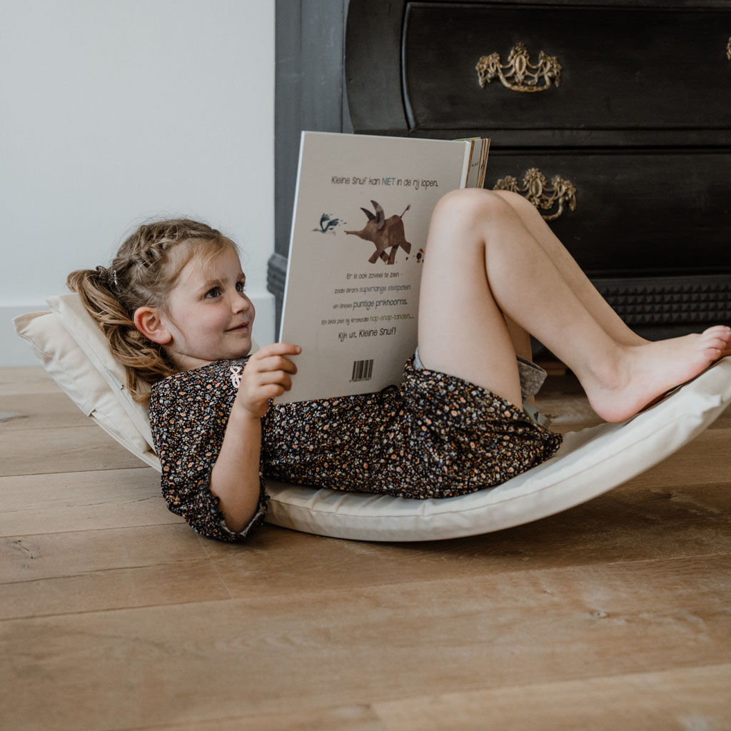 Matras + kussen voor balance board Jindl® Relax off white