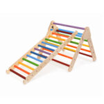 Klimdriehoek Jindl premium regenboogkleuren met ladder