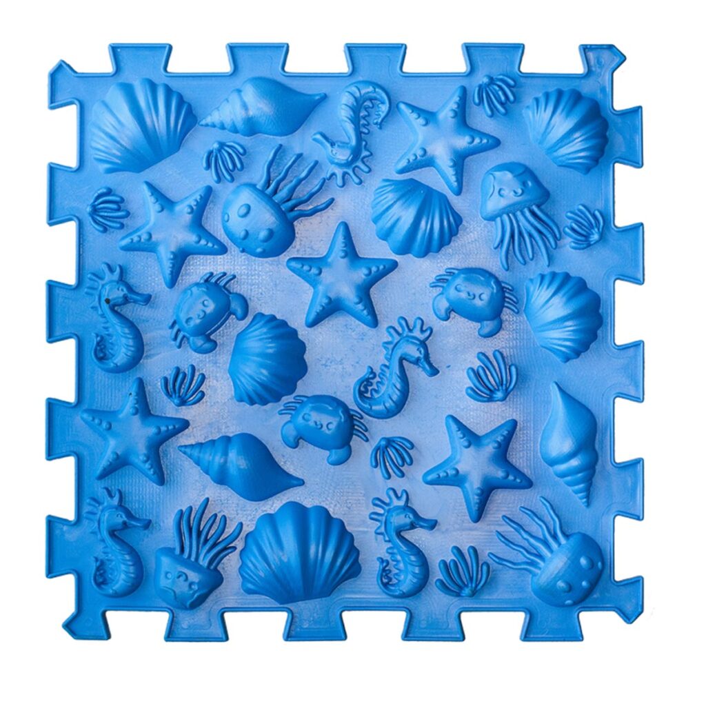 Sensorische mat blauw