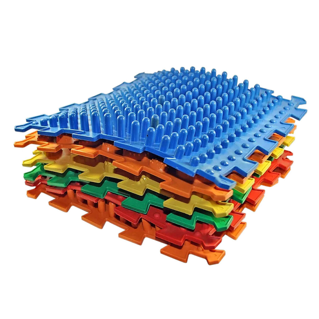 Sensorische structuurmatten kleurrijk