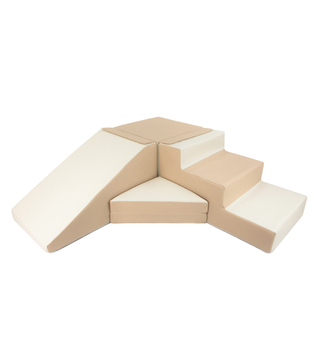 foam blokken met glijbaan jindl beige