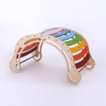 Klimboog XXL regenboogkleuren rechtop