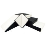 Set foamblokken met trap en glijbaan zwart wit Jindl
