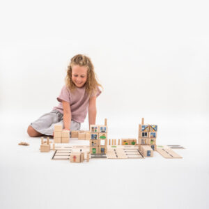 Spelen met Just Blocks stad