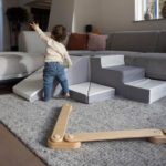 Foam blokken Jindl wit grijs glijbaan spelen