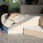 Foam blokken beige wit