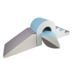 Bouwblokken | foamblokken Jindl® brug wit/blauw/grijs