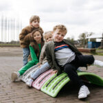 Samen op Jindl balance board