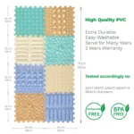 Sensorische structuurmat pastel set van 8 afmetingen