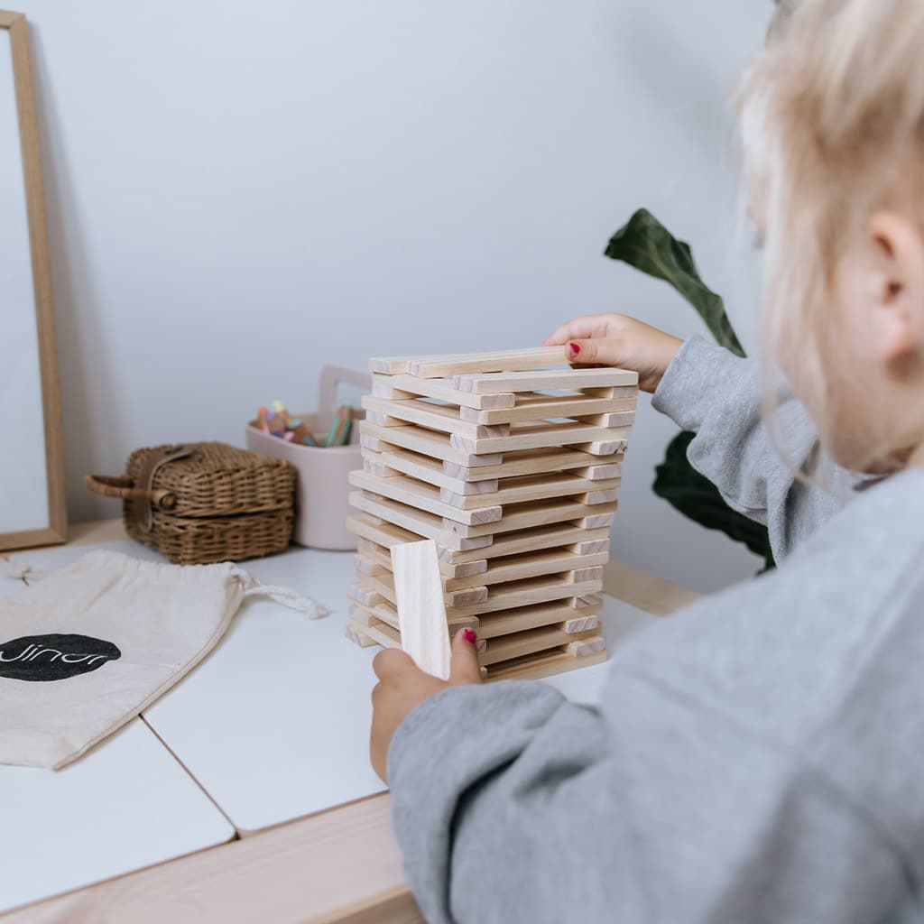 Houten plankjes naturel voor kinderen Jindl® (set van 200)