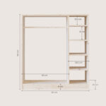 Afmeting NOVA kledingkast