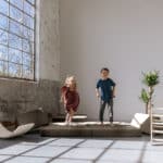 Speelmatras bruin springen