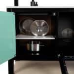 Kinderspeelgoed keuken zwart Small Foot kastje