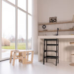 Jindl leertoren 2-in-1 hout en zwart