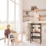 Jindl leertoren 2-in-1 hout en zwart sfeerfoto