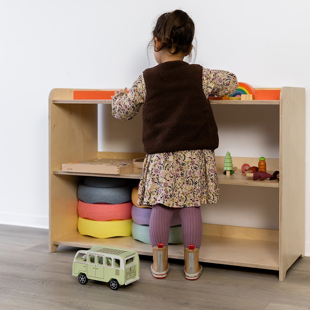 Montessori speelgoedkast Jindl hoog shelf