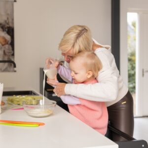 Samen bakken is geweldig met een leertoren