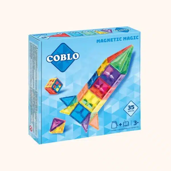 Coblo magnetisch speelgoed set van 35