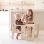 Jindl leertoren als tafeltje met stoeltje