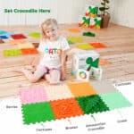 Massagematten 8 delig krokodil