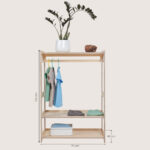 Afmeting Montessori kledingkast open