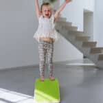 Balance board Jindl felgroen blij