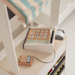 Houten marktkraam Kid's Concept HUB wit speelgoedkassa