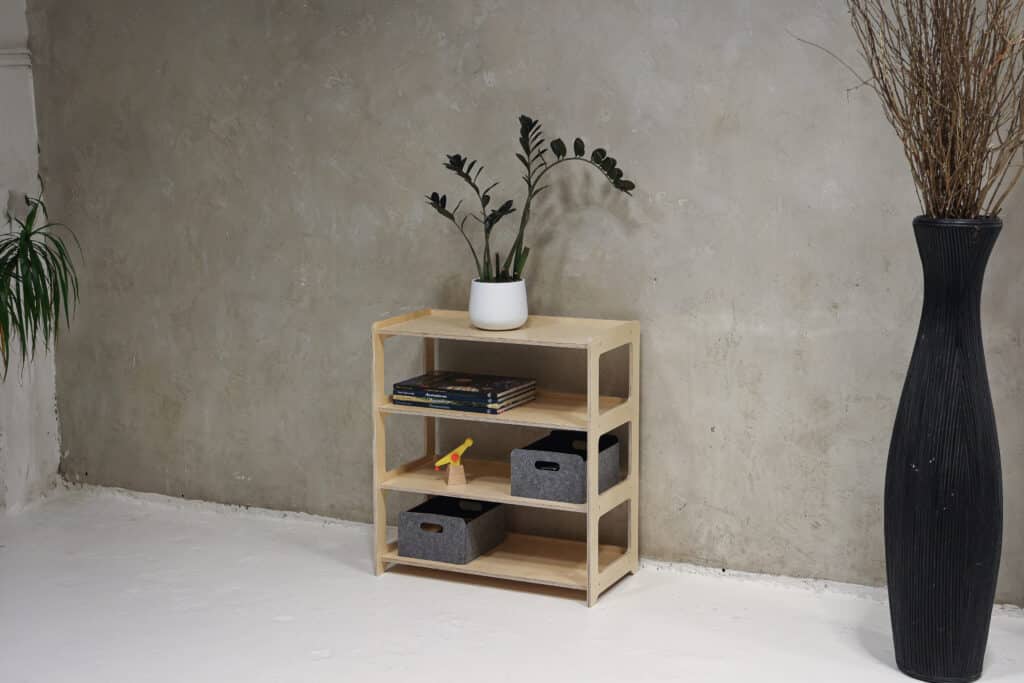 Jindl Montesossori speelgoedkast 4 schappen