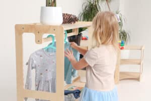 Open kledingkast kinderen