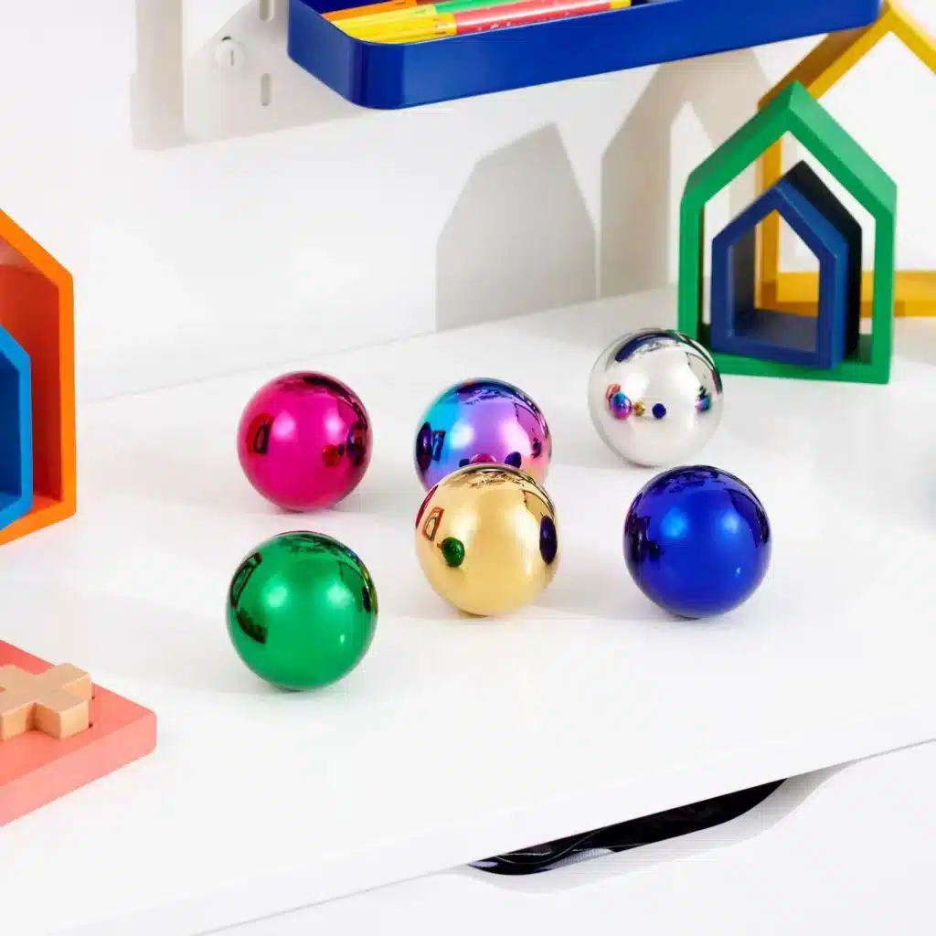 Sensorische reflecterende mystery ballen Tickit kleur