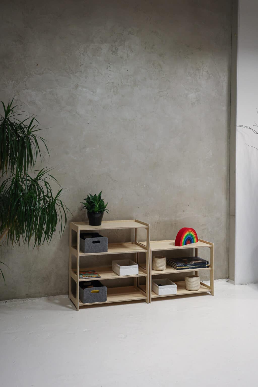 Set kast met 3 en 4 schappen