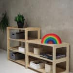 Set open speelgoedkasten kinderopvang