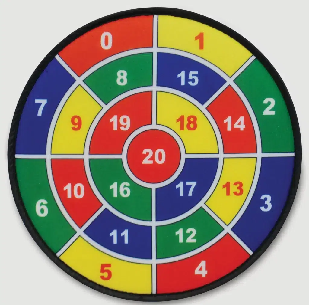 Wiskunde werpspel bord met ballen Tickit bord 2 Wiskunde werpspel bord met ballen Tickit bord 2