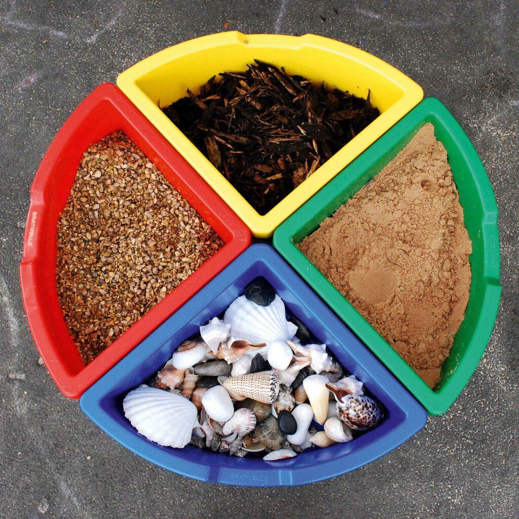 Zand en watertafel voor kinderen Tickit transparant ontdekken