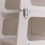 2-in-1 leertoren Jindl grijs deatil scharnier