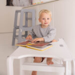 2-in-1 leertoren Jindl wit boekje lezen