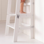 2-in-1 leertoren Jindl wit detail