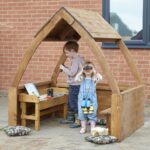 Houten speelhuisje kinderopvang