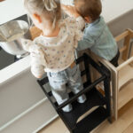 In de keuken op leertoren van Jindl